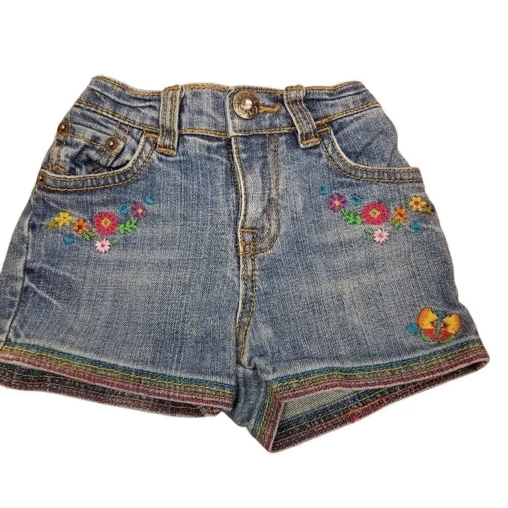 Children's Place embroidered jean Shorts 18 month